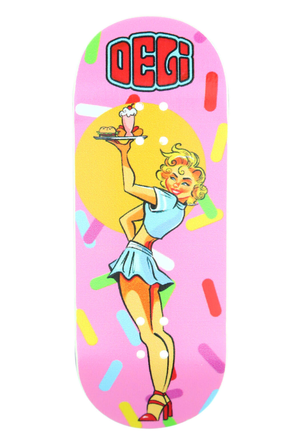 Deli Check Pls Wooden Fingerboard Deck Skull Fingerboards