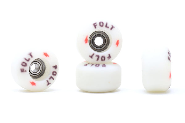 FOLT 770 White Wheels (Street Shape) - Skull Fingerboards