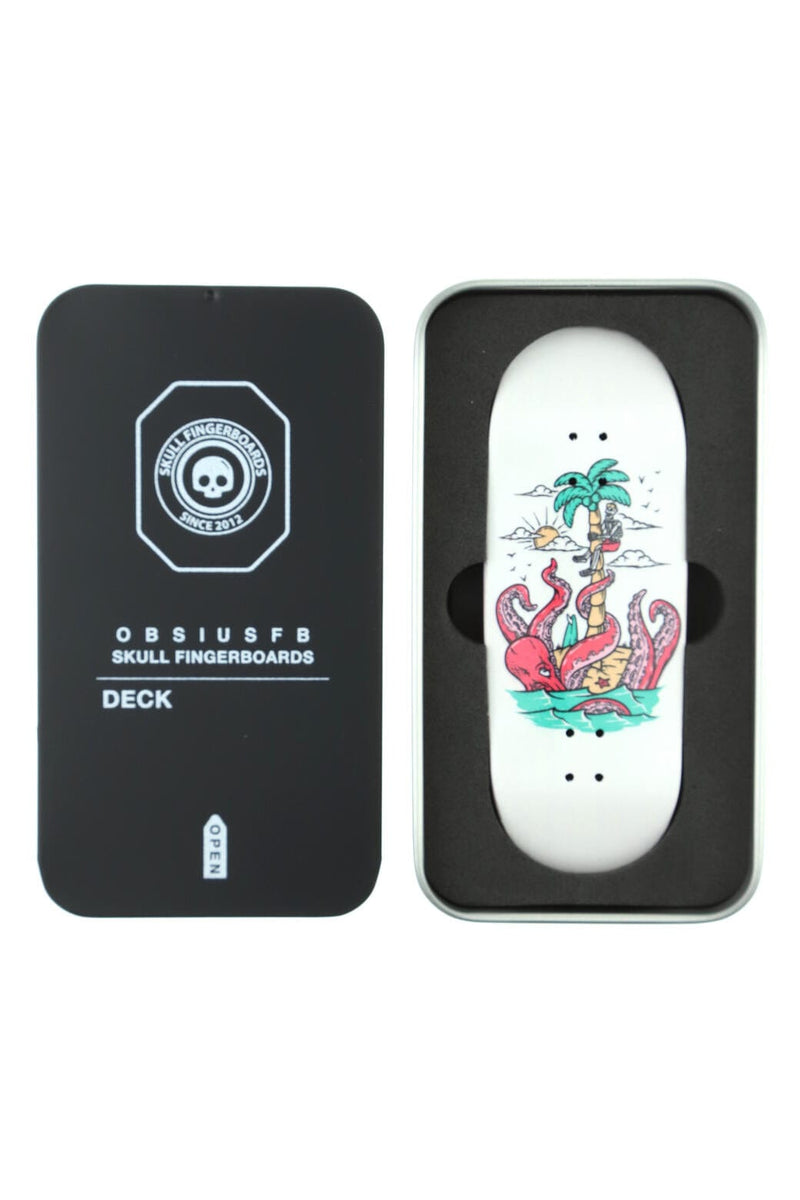 Obsius - Pop Abstract 02 Graphic Deck (34.5mm) - Skull Fingerboards