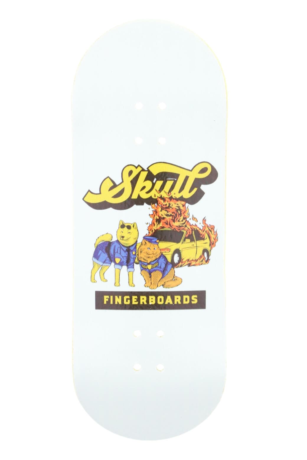 Deadly Duo Wooden Fingerboard Graphic Deck (34mm) Skull Fingerboards