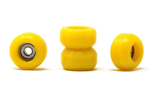 Skull - Citrus Yellow CNC Single Bearing Wheels - Skull Fingerboards