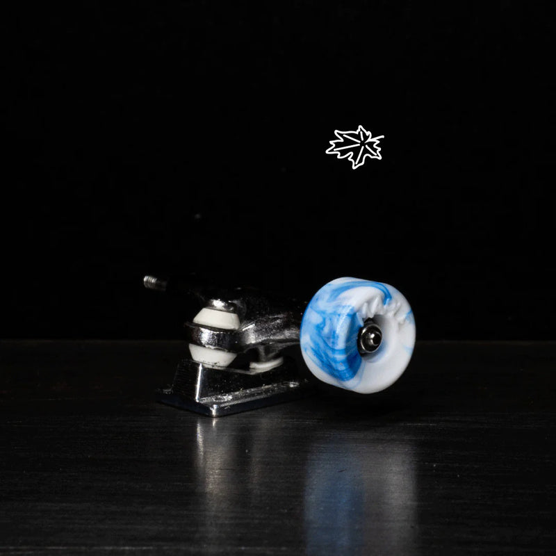 Maple Wheels - Blue Swirl "BOWL" - Skull Fingerboards