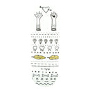 BerlinWood - "EnVoyage" Metallic Glove - Hearts" Graphic Deck (33.3mm) - Skull Fingerboards