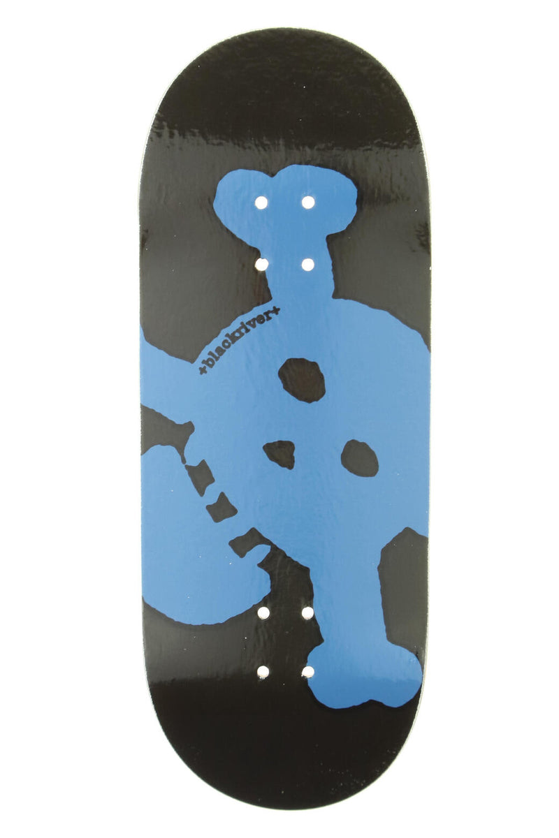 Blackriver - New Skull Blue Graphic Deck (36mm) - Skull Fingerboards