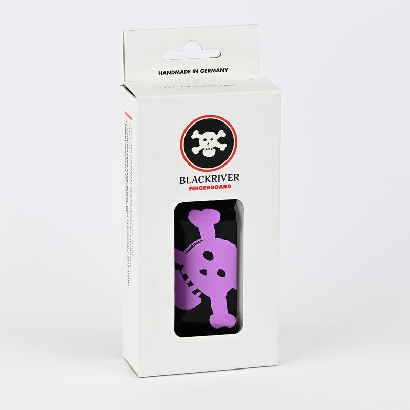 Blackriver - New Skull Purple Graphic Deck (36mm) - Skull Fingerboards