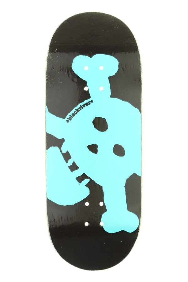 Blackriver - New Skull Turquoise Graphic Deck (36mm) - Skull Fingerboards
