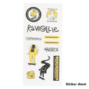 Blackriver x Raviollie - Flipping Hand Graphic Deck (33.3mm) - Skull Fingerboards