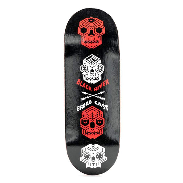 Blackriver x Broadcast - Totem Graphic Deck (33.3mm) - Skull Fingerboards