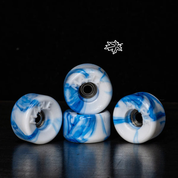 Maple Wheels - Blue Swirl "BOWL" - Skull Fingerboards