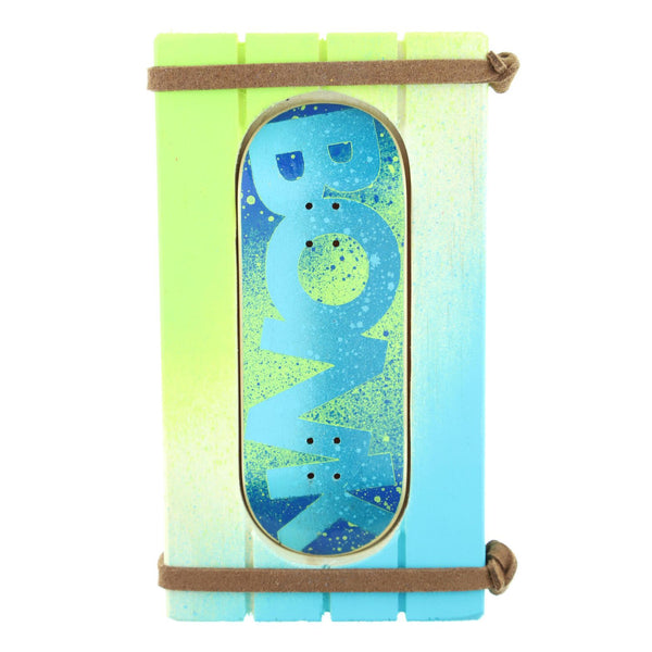 Bonk - Blue/Green Fingerboard Deck (34mm)