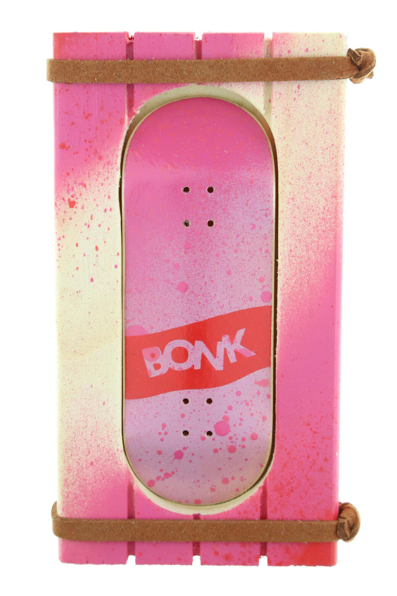 Bonk - Pink Logo Fingerboard Deck (34mm)