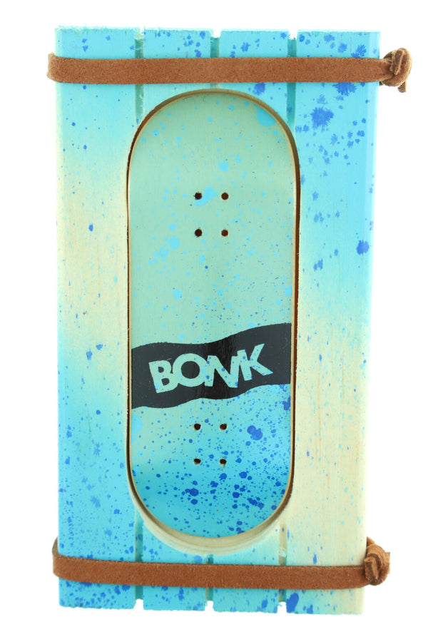 Bonk - Light Blue Logo Fingerboard Deck (34mm)