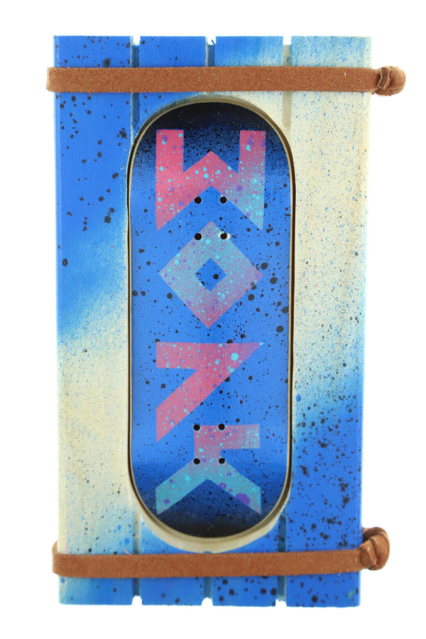 Bonk - Blue & Pink Wonk Fingerboard Deck (34mm)