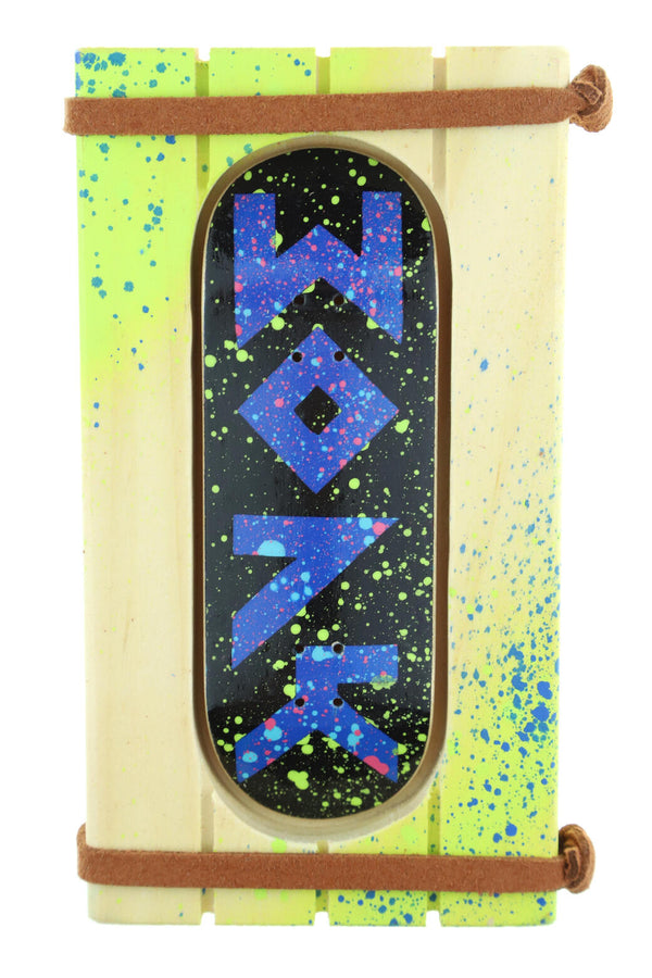 Bonk - Black & Blue Wonk Fingerboard Deck (32mm)