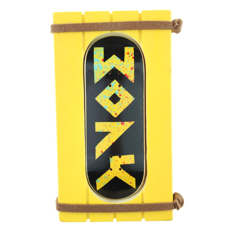 Bonk - Yellow/Black Fingerboard Deck (34mm)