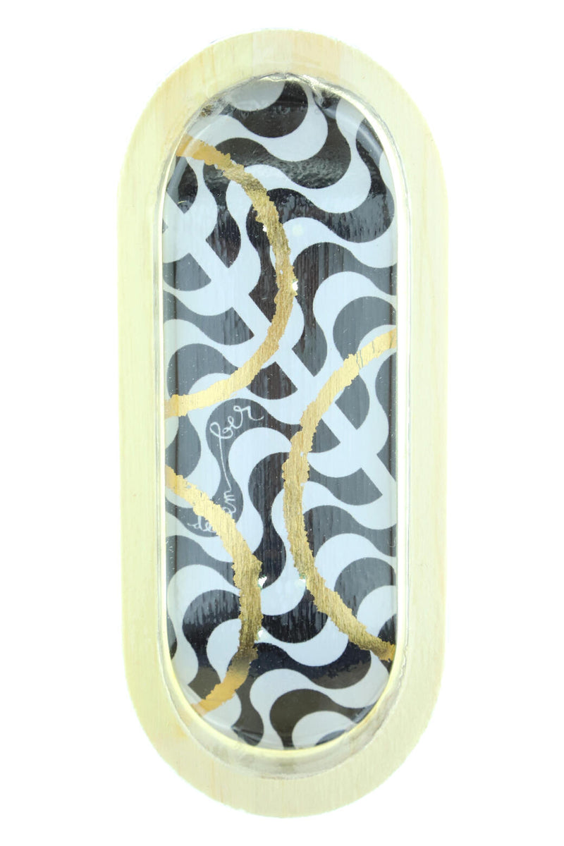 December - Eyes Gold Arcs Graphic Deck (34mm)