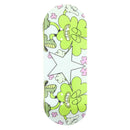 Flower Power Wooden Fingerboard Graphic Deck (34mm) - Skull Fingerboards