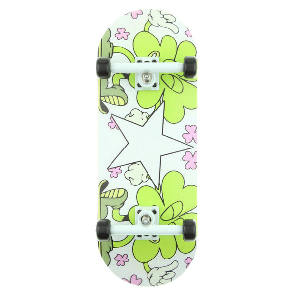Flower Power Pro Complete Wooden Fingerboard (34mm) - Skull Fingerboards