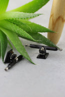 Skull Raw Edge Trucks All Black (34mm) - Skull Fingerboards