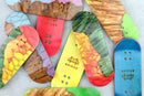 Bridge - Solar Magma Resin Fingerboard Deck - Skull Fingerboards