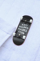 Deli - AFBFBC Black Wooden Fingerboard Deck (34mm) - Skull Fingerboards