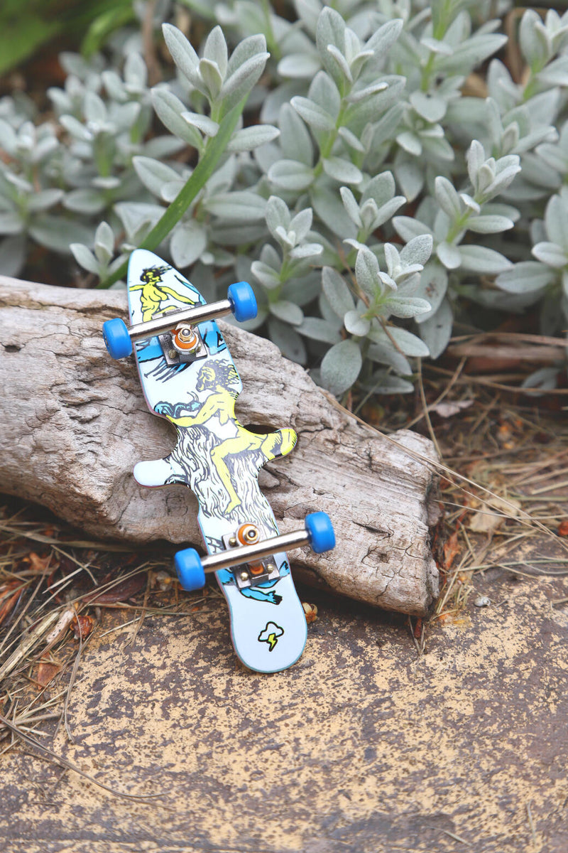 Subliminal - Deep Cutz Graphic Deck (34mm) - Skull Fingerboards