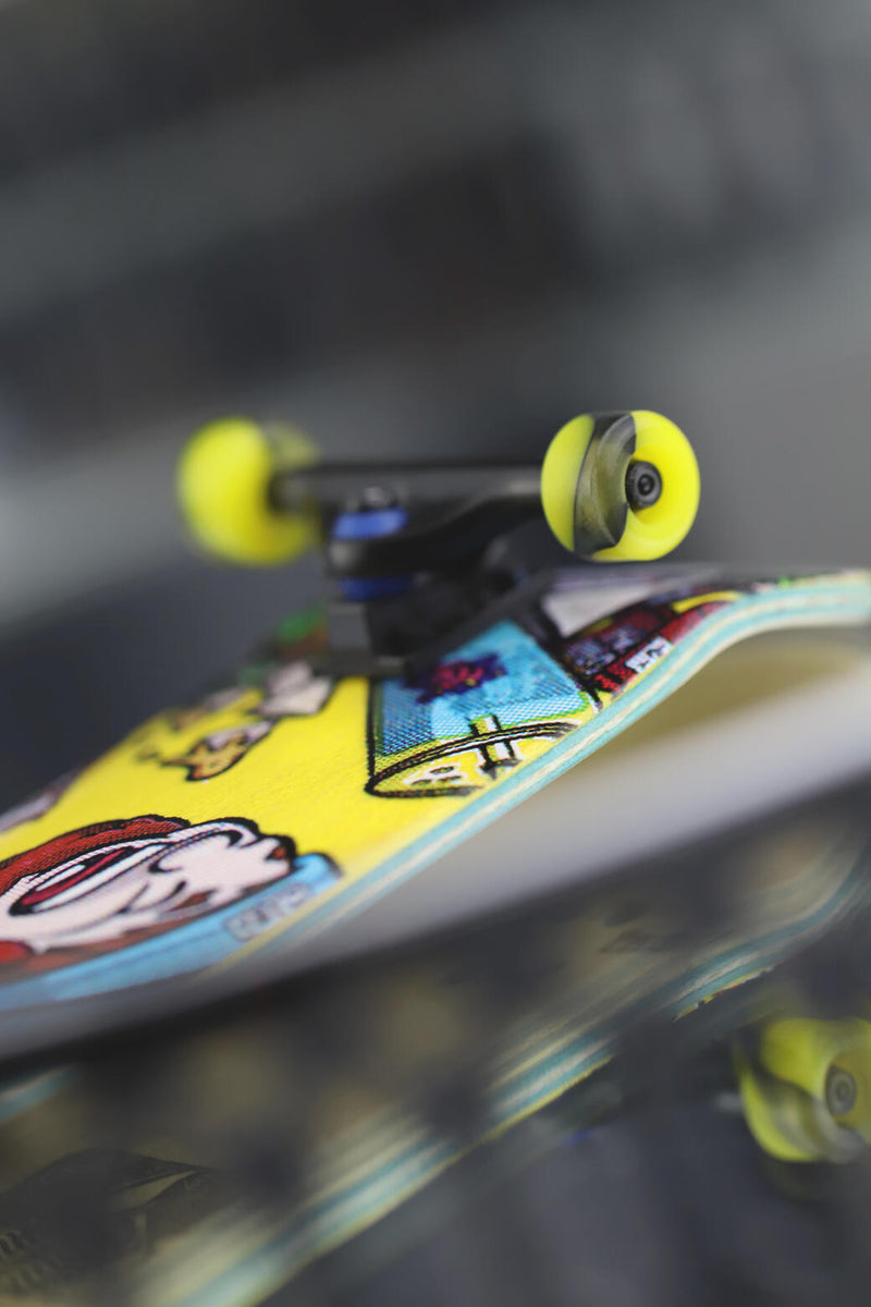 Flatface Limited Edition - G4 - Bumble Bee - BRR Edition Wheels - Skull Fingerboards