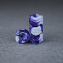 Maple Wheels - Lavender Swirl "SHARK WHEEL" - Skull Fingerboards