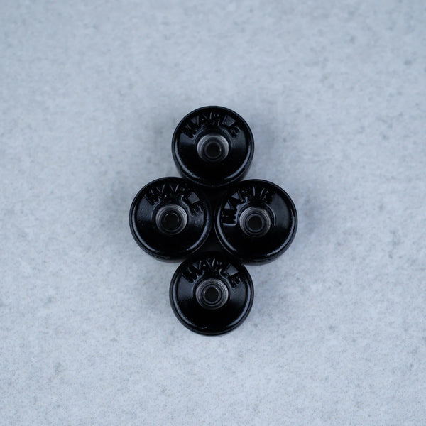 Maple Wheels - Optic Black "BOWL" - Skull Fingerboards