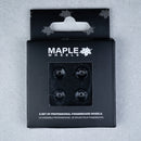 Maple Wheels - Optic Black "BOWL" - Skull Fingerboards