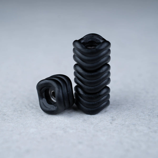 Maple Wheels - Optic Black "SHARK WHEEL" - Skull Fingerboards