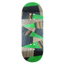 Mckenzie - Green Abstract Split Ply Fingerboard Deck (34mm - Mid Shape) - Skull Fingerboards