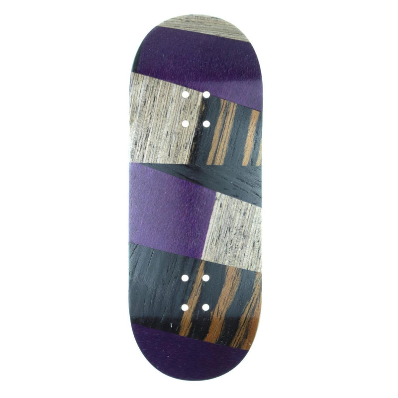 Mckenzie - Purple Abstract Split Ply Fingerboard Deck (34mm - Mid Shape)