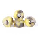 Obsius - Yellow/Grey Urethane Wheels (75D Street Shape) - Skull Fingerboards