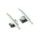 Oxygen - Pro Fingerboard Trucks Chrome/Black (34mm) - Skull Fingerboards