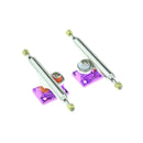 Oxygen - Pro Fingerboard Trucks Chrome/Purple (34mm) - Skull Fingerboards