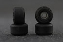 Piro Black/Black Dual Durometer Wheels - Skull Fingerboards