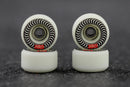 Piro Spiral White Real Wear Graphic Performance Wheels - Skull Fingerboards
