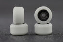 Piro White/Black Dual Durometer Wheels - Skull Fingerboards