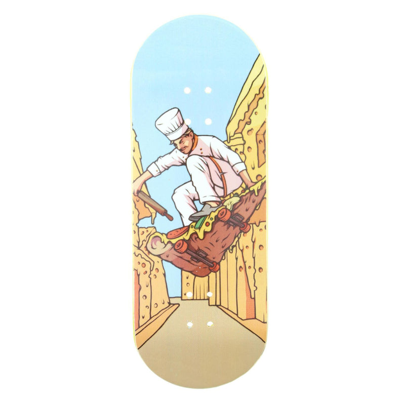 Pizza Xpress Wooden Fingerboard Graphic Deck (34mm)