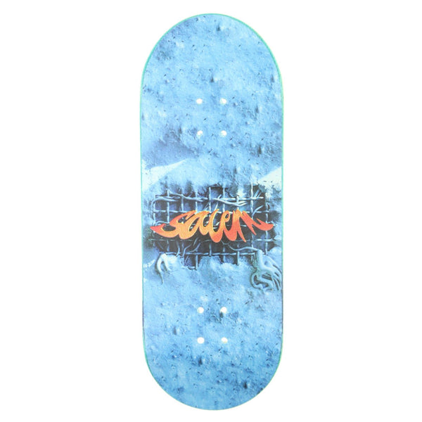 Salem Worldwide - Neon Logo Real Wear Fingerboard Deck (34mm)