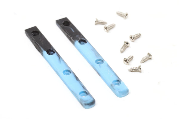 Skull Swirl Board Rails (Light Blue/Black)