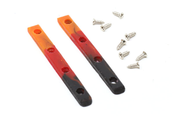 Skull Swirl Board Rails (Orange/Red/Black)