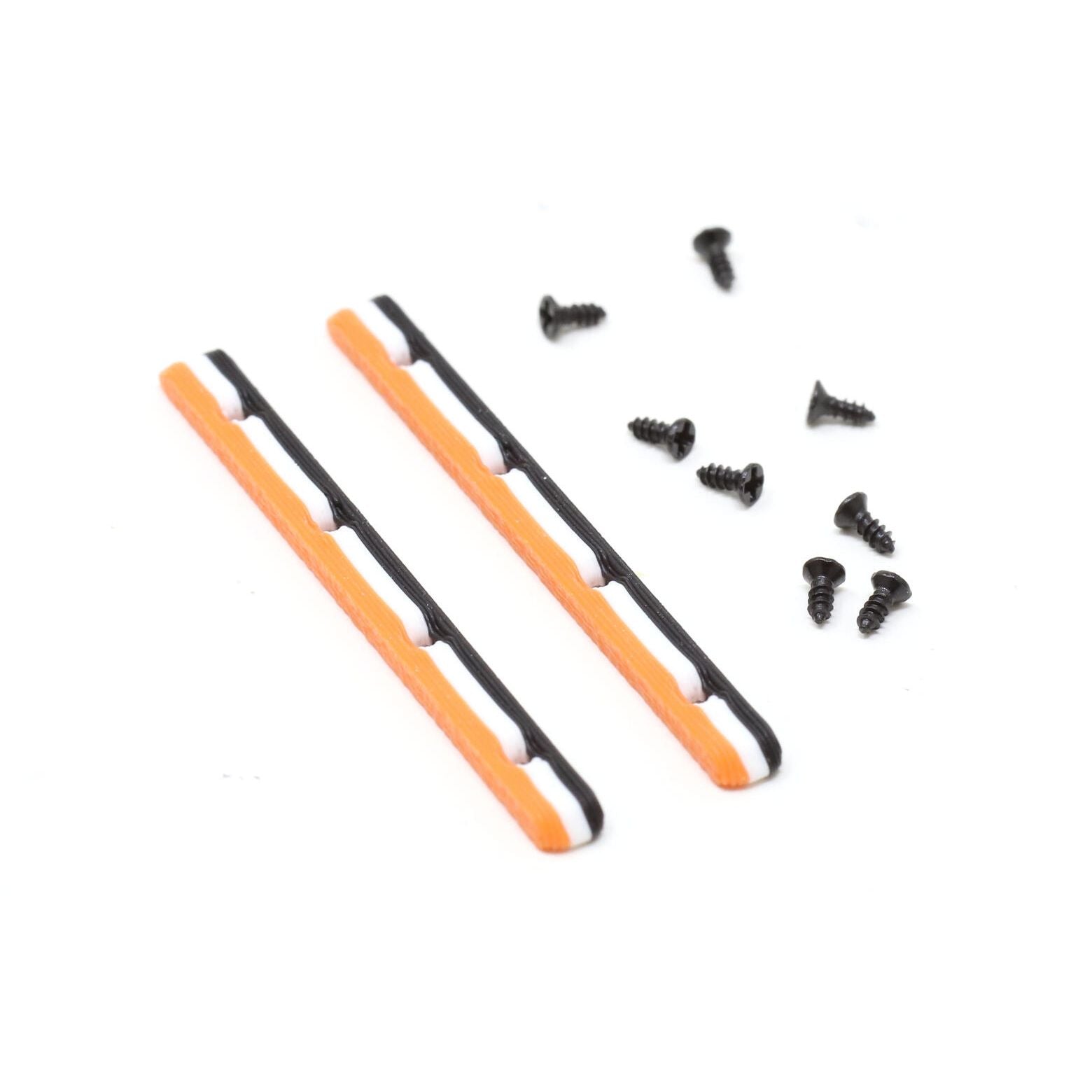 Skull Premium Board Rails (Orange/White/Black) | Skull Fingerboards