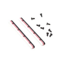 Skull Premium Board Rails (White/Pink/Black) - Skull Fingerboards