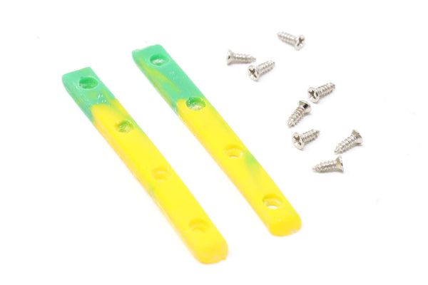 Skull Swirl Board Rails (Yellow/Green)