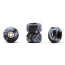 Skull - Grey/Black Multi Swirl Single Bearing Wheels - Skull Fingerboards