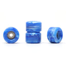 Skull - Blue/White Swirl Urethane Wheels - Skull Fingerboards
