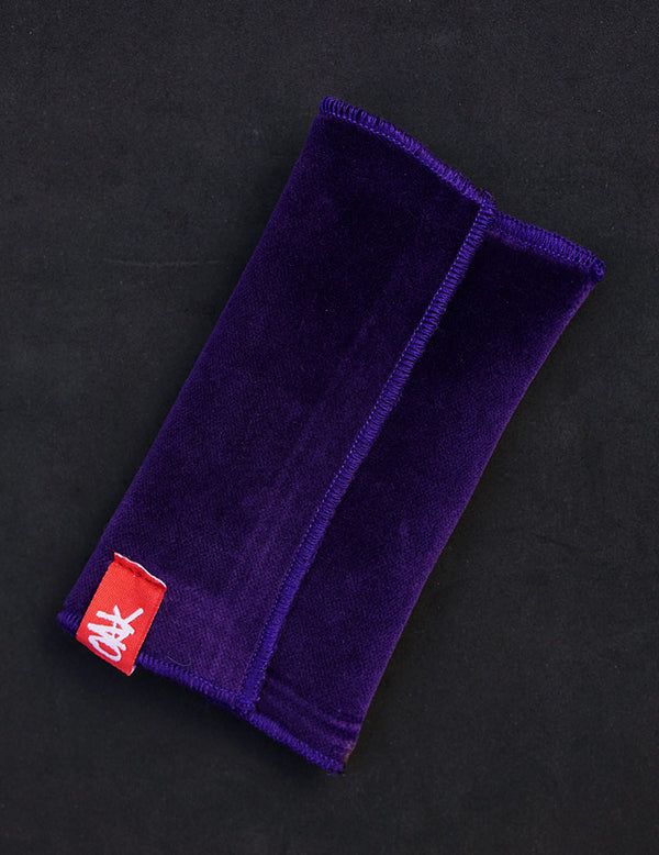 Oak Wheels Purple Velvet Pocket Bag - Skull Fingerboards