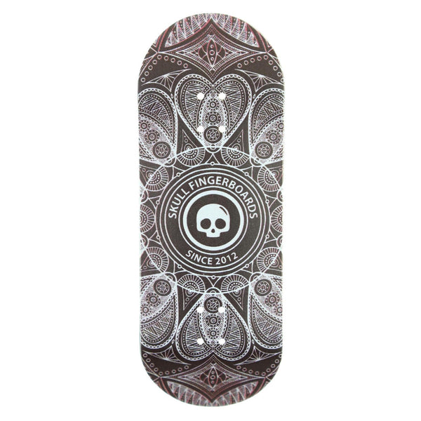 Web Wooden Fingerboard Graphic Deck (34mm) - Skull Fingerboards